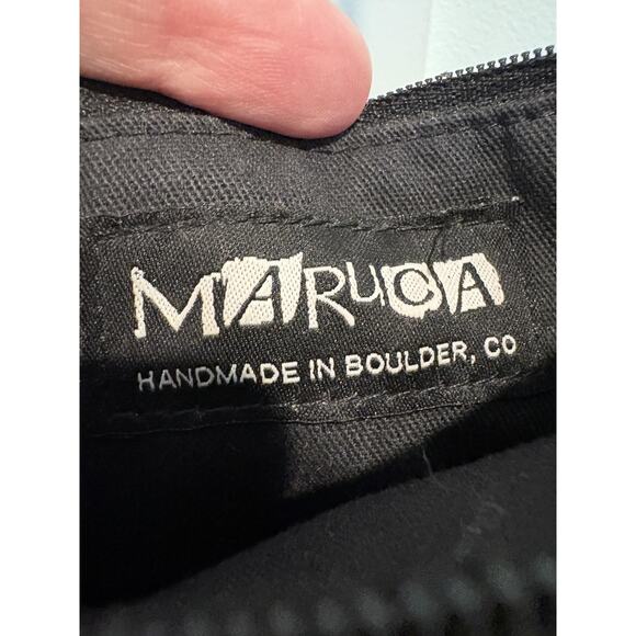 Maruca Crossbody Bag Brown Black Geometric Tapestry Purse Handmade USA - Picture 2 of 11